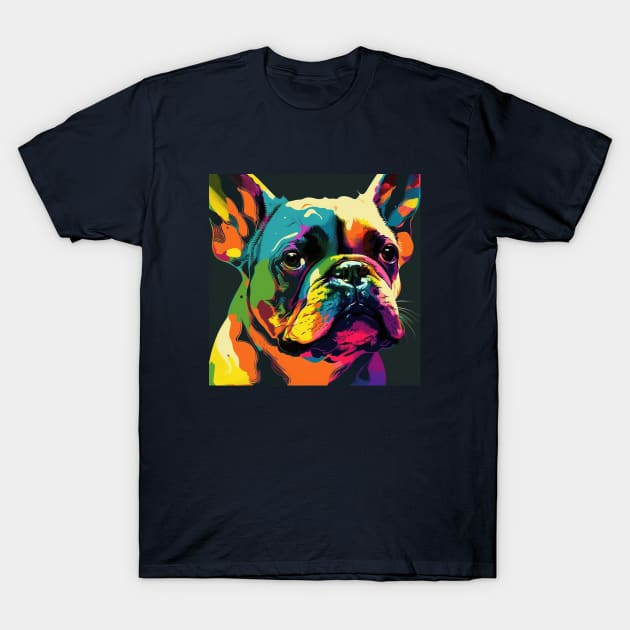 Pop Art French Bulldog T-Shirt by Star Scrunch